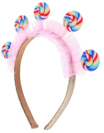 CHILDWEET Stirnband Tiara-Haarreifen Bonbon-Kopfschmuck kinder haargummis kinder haarschmuck Lutscher Dekor Haarreifen aus Kunststoff schöne Haarreifen Karikatur schmücken Süssigkeit Plastik