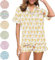 Womens 2 Piece Roller Rabbit Pajamas Monkey Pajamas Preppy Kids Set Roller Rabbit Pjs Roller Rabbit Pajamas Dupes (Yellow,150-Kid)