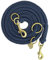 Leisegrün Paracord Hundeleine 2m | Handgefertigte Leine 3-Fach verstellbar | Handmade für kleine und mittelgroße Hunde (Indigo, 2 m) | Farbe: Blau