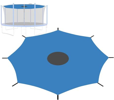 Trampolin Sonnenschutz Abdeckung, Trampolin Baldachin Top Trampolin Zelt Abdeckung, Trampolin Sonnenschutz Dach Regenabdeckung, Passend Für Trampoline Mit 8 Stangen, 12 Fuß Und 14 Fuß