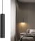 Klighten Pendelleuchte GU10 Zylinder, Hängelampe LED mit Leuchtmittel 5W 472LM, Hängeleuchte Höhenverstellbar Pendellampe für Küche Nachttisch Esstisch Wohnzimmer, Warmweiß 3000K, 30cm, Schwarz
