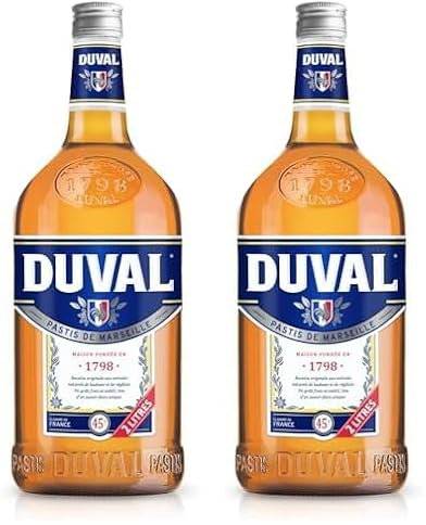 Duval Pastis de Marseille 2 L (Lot de 2)