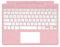 NUWONAYA Keyboard for Surface Pro 11/10/9/8/X (13inch), Portable Slim Type Cover for Surface Pro, Wireless Bluetooth Keyboard with Touchpad, Backlits,Built in Pencil Holder,Pink
