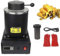 Four de Fusion d'Or,Four de fonte électrique numérique avec creuset en graphite pour fondre, argent, or, cuivre, aluminium,220V/110V - 1kg/2kg/3 kg - 1500 W - 1150℃,2kg