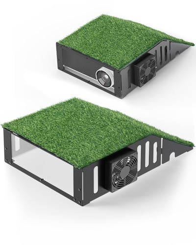 Golf Simulator Projector Cover - Floor Mounted Enclosure for Projectors with Cooling Fan - Durable Protection for Your Golf Simulation