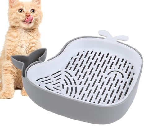 Feline Sprout Pot – Compact Holder, Edible Garden, Animal Plant Supply | Tiered Whale Figure Hydroponic Setup, Hollow Moisture- Tray Window Ledge, Balcony Feeding Corner