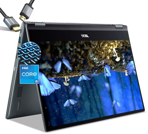 acer Chromebook Touchscreen Laptop Plus Spin 514- Intel Core i5-1334U - Display IPS FHD da 14 pollici 2 in1-8 GB di RAM -512 GB SSD -Tablet da gioco Chrome - Tastiera retroilluminata- Studenti Scuola