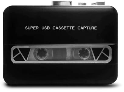Flaroey USB Cassette Capture Cassette to MP3 Player Converter Audio Music Player Tape Cassette Recorder