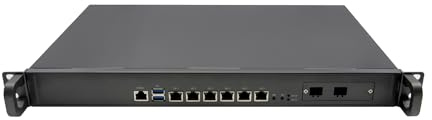 1U Firewall Appliance for PFSense, Mikrotik, OPNsense, Sophos, Kerio, VPN, Network Security Router, Celeron 5205U, RZ02, 8 x Gigabit LAN, Console, 8G RAM, 128G SSD