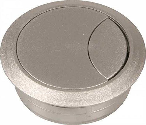 ToniTec® Kabeldurchlass Kabeldose Kabeldurchführung Kunststoff 60mm 80mm Aluminium