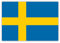 HouseholdBasics 10 x Aufkleber Schweden-Flagge, 7,4 x 5,2 cm für innen und außen