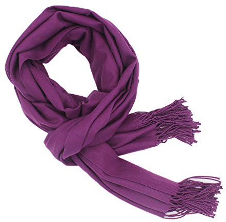 MEISHINE® 200 * 70cm Unisex Lange Warm Weich Kaschmir Schal Herbst Winter Dick Schal für Damen Herren (Lila)