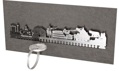13gramm Rom Skyline Schlüsselbrett – Stilvolles Wohnaccessoire & praktische Schlüsselaufbewahrung für Rom-Fans – Geschenk & Souvenir inklusive Geschenkkarton