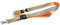 Durable Sicherheits-Schlüsselband reflektierend, mit Karabiner und Sicherheitsverschluss, 1 Stück, orange, 869209