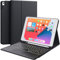 Earto iPad 9th Generation Case with Keyboard, 7 Color Backlit, Multi-Touch Trackpad, Built-in Pencil Holder, 2 Bluetooth Channels, Flip Stand Keyboard Case for iPad 9th/8th/7th Gen 10.2”, Black