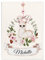 Personalisedog Babydecke mit beliebigem Namen & Wunschtier, Blumenschwinge Motiv | Individuelle Kinderdecke Baby Decke Namensdecke (Blumenschwinge), 80 x 110 cm