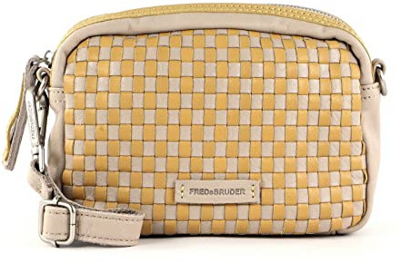 FREDsBRUDER Handtasche mit Webmuster mit Label-Applikationen