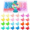 Hoyols Schmetterling Haar Kralle Clips für 90er Jahre, kleine Mini Nette Haar Zubeh?r für Frauen Kleinkind M?dchen Dünne Z?pfe 12-Farben 48-pcs (Matte Candy)