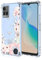 Topme Coque pour Vivo Y21 / Vivo Y21s / Vivo Y33s 4G (6.51 inches), Étui de Téléphone Portable en Silicone TPU Souple avec Motif Peint Transparent - Fleurs 1