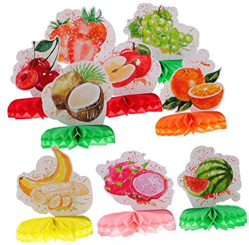 Wabenpapier Mit Fruchtmotiv 9 Stück Wabenpapier-ornamente Heimdekorationen Waben-tischdekorationen