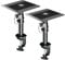 suptek Clamp-on Speaker Stand Desk Mount Set, 9.6 x 8.8 inch Trays, Height Adjustment and Tilt, Universal Audio Holders for Computer and Bookshelf Speakers, Elevated Sound, 2 Pack, Black, SDM001B