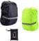 XoeLLe 2 Stück Regenschutz Schulranzen, Wasserdichte Rucksack Regenschutzhülle mit Reflexstreifen 30-41L, Regenschutz Rucksack Ranzen Regenschutz Zubehör für Wandern, Camping, Radfahren(Schwarz, Grün)