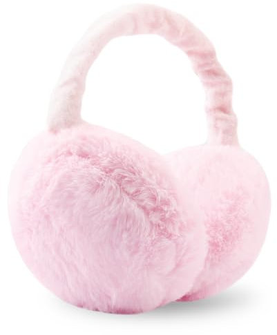 omitium Ohrenwärmer, Winter Ohrenwärmer Faltbare Verstellbarer Plüsch Earmuffs Bequemer weicher für den Winter Reiten Warme Ohrenschützer für Damen und Herren (Rosa)