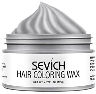 Haarwachs, Styling-Pomade, silberfarben, Oma, Grau, Einweg-Haarcreme, für Männer und Frauen, starkes Gel, W7W4, 120 g