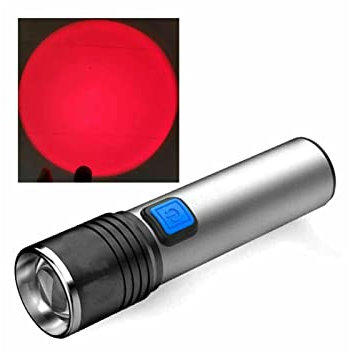 670nM USB Deep Red Light LED Flashlight Against Deteriorating Eyesight Torch