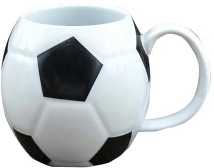 perfk Tasse à café de football, tasse de chocolat chaud amusante, tasse à thé, tasse à café pour la cuisine de la maison, cadeau pour adultes et enfants