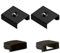 INNOVATE 2 morsetti di montaggio – 2 tappi terminali di cui 1 con passacavo nero clip di fissaggio per profilo in alluminio LED guide in alluminio canali, materiale di montaggio per profili in