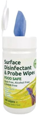 12 x Tubs of 200 Probe Wipes, Alcohol Free, Quat Free - Prestige Discount Centre Ltd