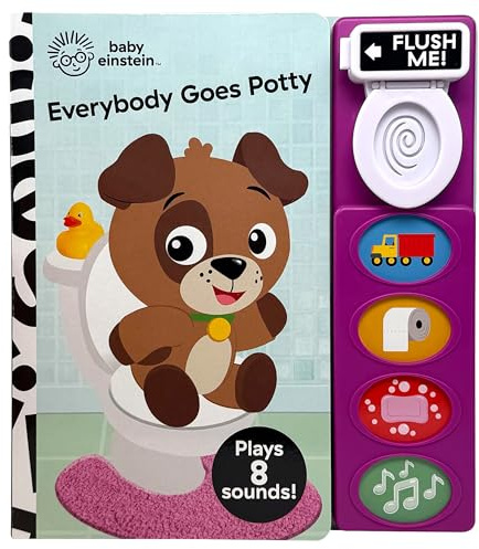 Baby Einstein - Everybody Goes Potty Sound Book with Interactive Flusher - PI Kids