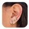 YADOCA Helix Piercings Chirurgenstahl Ohrringe Set für Damen Hypoallergen 14K Vergoldet Piercing Ohr Gold Medizinische Ohrstecker Conch Tragus Piercings -Grün CZ