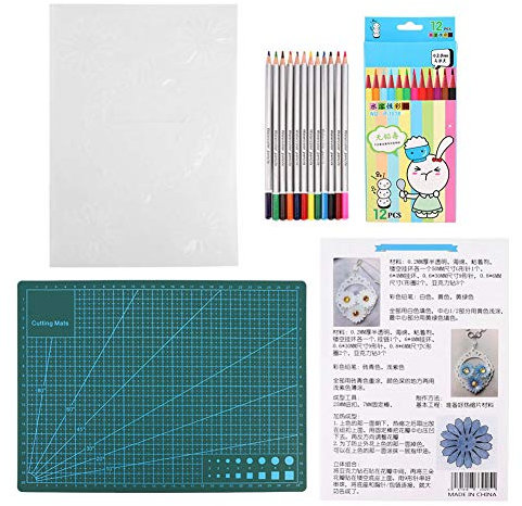 Schrumpffolien aus Kunststoff zum Basteln, Schrumpfpapier, zum Basteln von Schmuck, Schrumpffolie, Daisy Pin A4-Schneidebrett, handgefertigtes Haning-Bastelzubehör