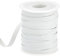 OLYCRAFT 27.4m Rubber Swimwear Elastic Band 6mm Wide White Elastic Band Swim Flat Band Rubber Band Elastic Rubber Strip Swim Accessory for Clothes Waistbands Sewing Swimwear Craft Embellishment
