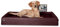 SABRO KUDDE Orthopädisches Hundebett – Martin Rütter – Hochwertiges Kunstleder – Waschbar & Wasserabweisend – Ergonomisch – Premium Haustierzubehör für Mittelgrosse, Grosse Hunde L in Bordeaux
