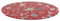 HOME DECO FACTORY, KA0394, Elegante Piatto Girevole Natalizio per Servizio in Tavola, Pratico e Resistente, Ideale per Feste e Cene, Facile da Pulire, Misura: 30 cm, Colore: Bianco/Rosso