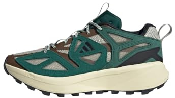 adidas Kantai Trail Shoes Mens Runners Putty/Black/Green 10 UK