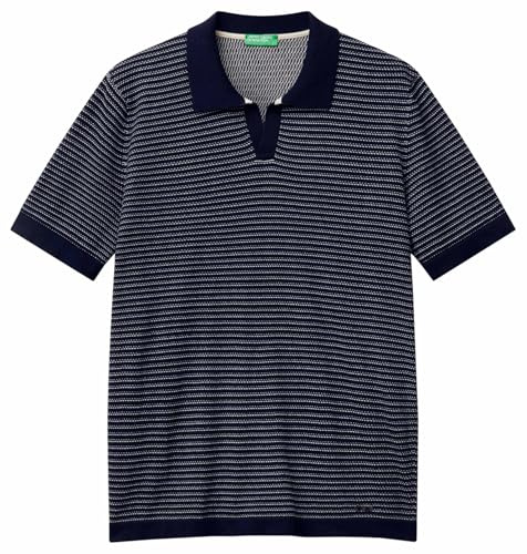 United Colors of Benetton Poloshirt M/M, blau, Large