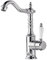 Rubinetto Cucina Rubinetto Lavello, Anticato Vintage Stile Girevole A 360 ° Monocomando Ottone Miscelatore Cucina Con Regolazione Caldo E Freddo, Rubinetto Lavello Cucina, Cromo, Argento