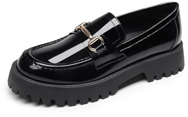 DREAM PAIRS Mocassini da donna con plateau | Slip On Casual Dressy Business Scarpe con Supporto Arco
