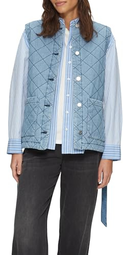 s.Oliver Steppweste aus Denim im Relaxed Fit