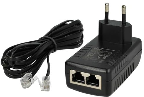 vhbw Netzteil kompatibel mit Siemens Unify DeskPhone Festnetz-Telefon, Haustelefon - 300 cm