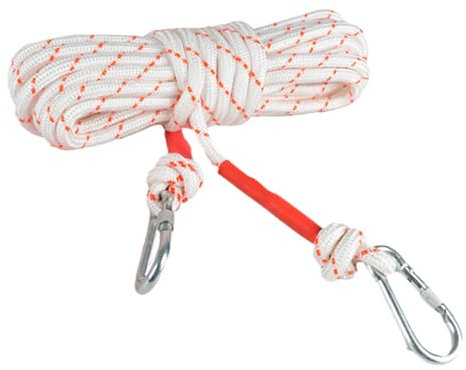 Corde De Sécurité D'échappement - Corde Utilitaire En Acier, Ligne D'escalade À Double Crochet | Ligne De Sécurité Des Fils, Corde De Survie En Plein Air, Cordon De Sauvetage De Harnais D'urgence Pour