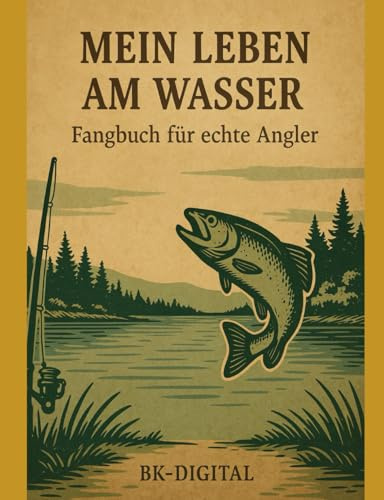 Mein Leben am Wasser – Fangbuch für echte Angler: 150 Tagesfangseiten + Monatsübersichten + persönliche Bestmarken