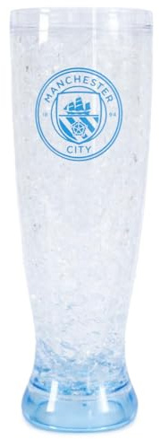 MANCHESTER CITY FC Tall Freezer Mug Official Peroni Tankard MCFC Fan