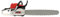 Heavy-Duty Petrol Chainsaw for Forestry Wood Cutting & Gardening, 2000W Power with 20 Bar, Automatic Oiling & Safety Lock