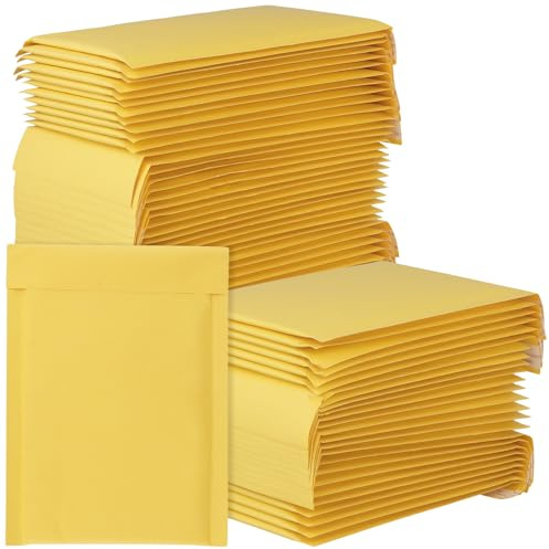 TAICHEUT Luftpolster-Versandtaschen, A5, selbstklebend, 15 x 24 cm, kleine Versandtaschen zum Verpacken, 100 Stück