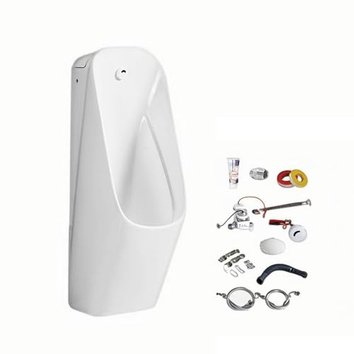 WANGRUIERHA Orinatoio da Pavimento in Ceramica per Uomo, Pappagallo Urina Uomo Commerciale con Sensore Intelligente, Orinatoi da Garage, Adatto per Bagni, Hotel, Bar